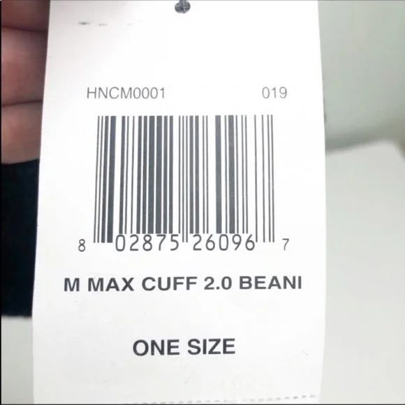 Hurley Unisex Max Cuff Slouchy 2.0 Knit Black Gray Beanie Winter Space Dye - Picture 9 of 11